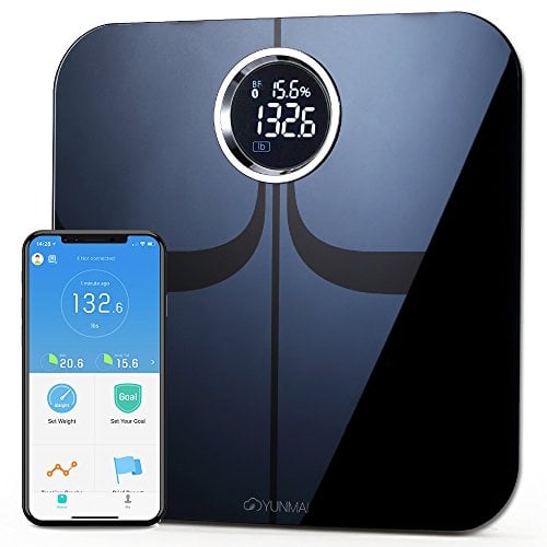 Book Cover YUNMAI Premium Smart Scale - Body Fat Scale with New Free APP & Body Composition Monitor with Extra Large Display - Works with iPhone.
