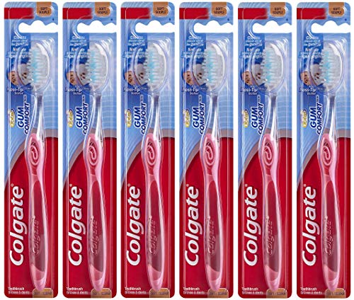 Book Cover Colgate Gum Comfort Toothbrush with Floss-Tip Bristles
