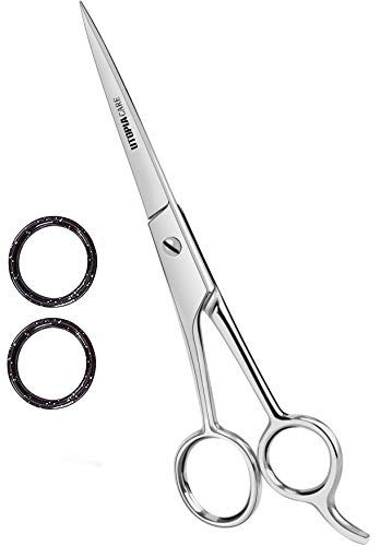 Book Cover Professional Barber/Salon Razor Edge Hair Cutting Scissors/Shears (6.5-Inch) - Ice Tempered Stainless Steel Reinforced with Chromium to Resist Tarnish and Rust - by Utopia Care