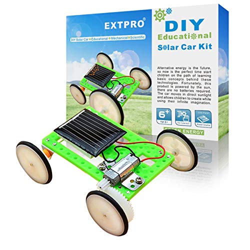 Book Cover Extpro DIY Assemble Toy Set Solar Powered Car Kit Science Educational Kit for Boys, Kids, Students