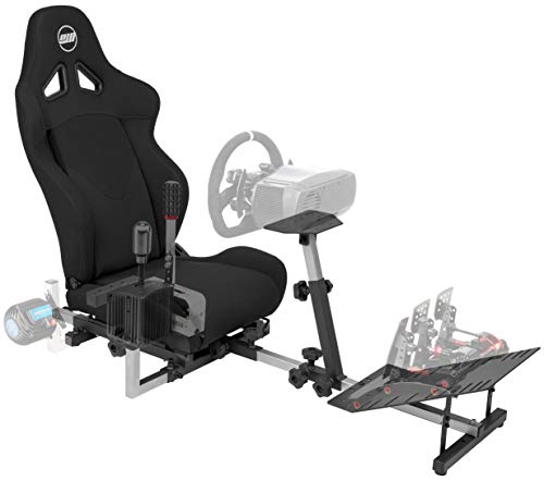 Book Cover OpenWheeler GEN3 Racing Wheel Simulator Stand Cockpit Black on Black | Fits All Logitech G923 | G29 | G920 | Thrustmaster | Fanatec Wheels | Compatible with Xbox One, PS4, PC Platforms
