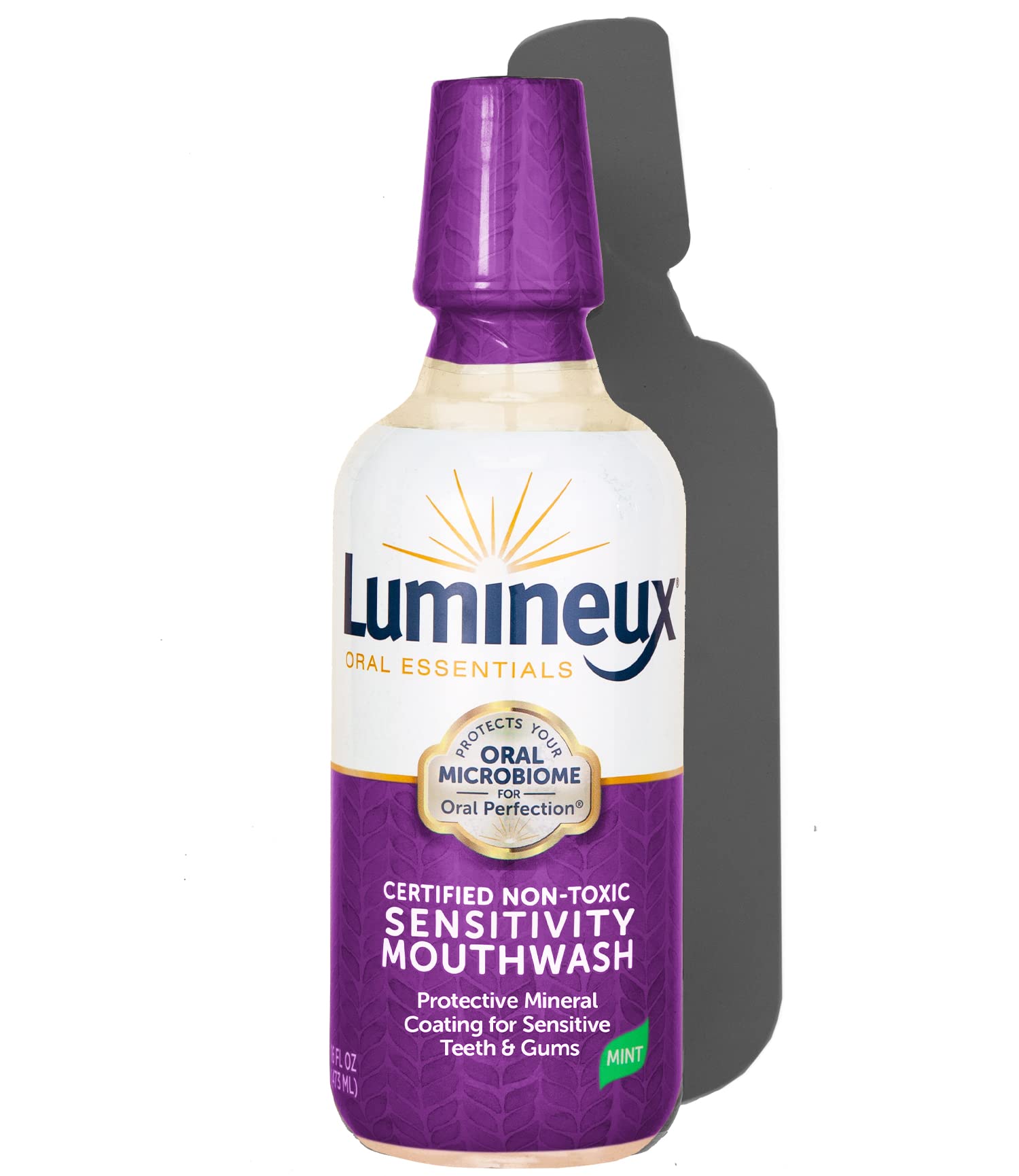 Book Cover Lumineux Sensitivity Mouthwash 16 Oz. - Fluoride Free, Certified Non-Toxic - NO Alcohol, Artificial Colors, SLS Free, & Dentist Formulated