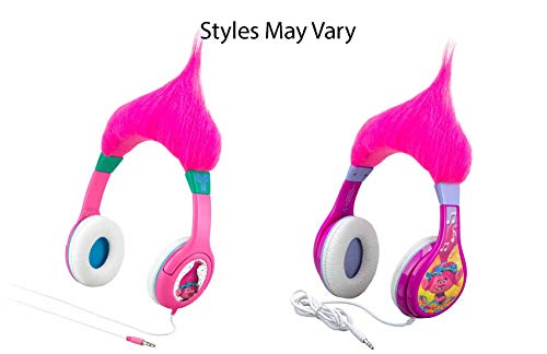 Book Cover Trolls Poppy Kid Friendly Headphones with Built in Volume Limiting Feature for Kid Friendly Safe Listening