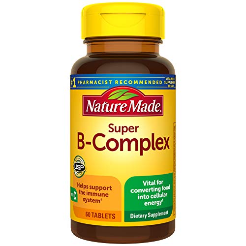Book Cover Nature Made Super B-Complex Tablets, 60 Count for Metabolic Health