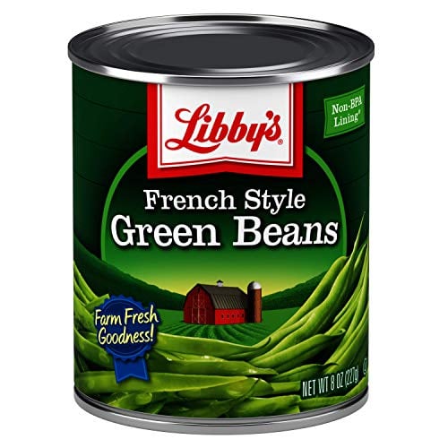 Book Cover Libby's French Style Green Beans | 100% Green Beans | Classically Delicious, Mild & Subtly Sweet | Crisp-Tender Bite | No Preservatives | French Cut | Kosher | 8 ounce cans (Pack of 12)