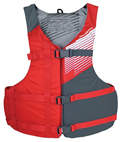 Book Cover Stohlquist Fit Life Jacket, Red/Gray