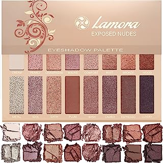 Book Cover Best Pro Eyeshadow Palette Makeup - Matte Shimmer 16 Colors - Highly Pigmented - Professional Nudes Warm Natural Bronze Neutral Smoky Cosmetic Eye Shadows