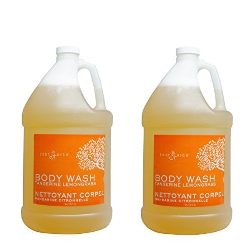 Book Cover Tangerine Lemongrass Body Wash Spa Massage Salon Scented- Gallon Bottles (2 Gallons)