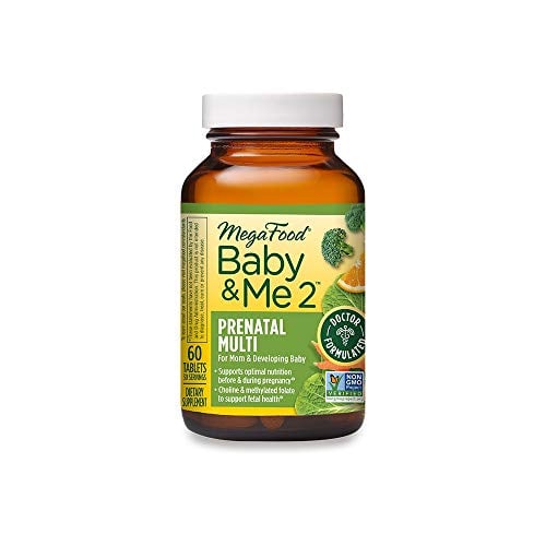 Book Cover MegaFood - Baby & Me 2, Key Nutrients Vital to Prenatal Support of Both Mother & Baby, 60 Tablets