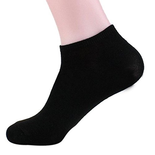 Book Cover Davido Mens socks Ankle low cut made in Italy 100% cotton 8 pairs black or white