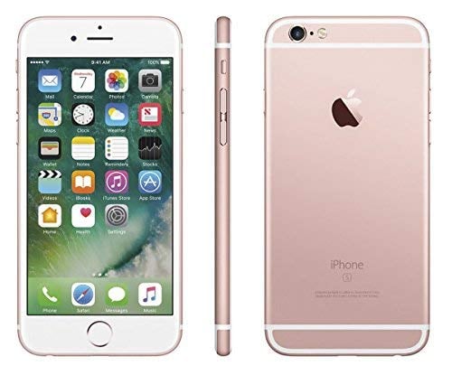 Book Cover Apple iPhone 6S, GSM Unlocked, 64GB - Rose Gold (Renewed)