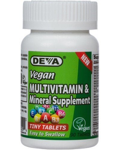 Book Cover Deva Vegan Multivitamin, Mineral Supplement, Tiny Tablets, 90 Ct (2 Pack)