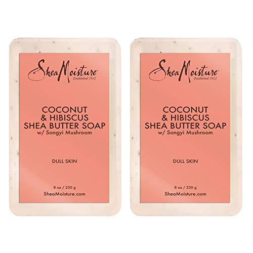 Book Cover Shea Moisture Soap 8 Ounce Bar Coconut & Hibiscus Shea Butter (235ml) (2 Pack)