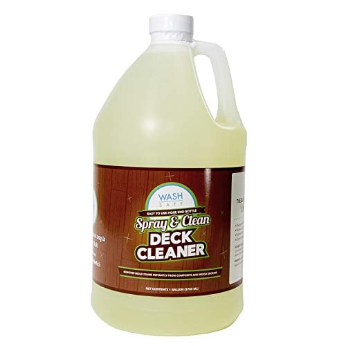 Book Cover Wash Safe Industries WS-SC-1G Clear Spray and Clean Composite Deck Cleaner, 1 gal Bottle