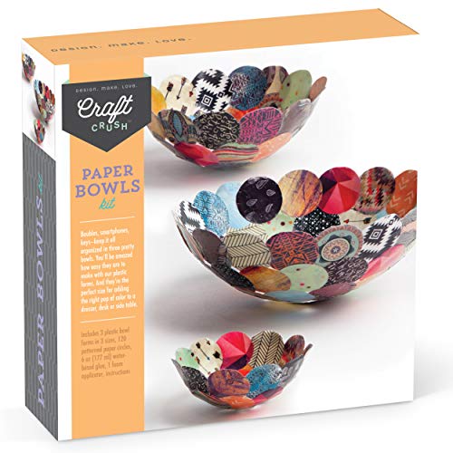 Book Cover Craft Crush Paper Bowls Kit