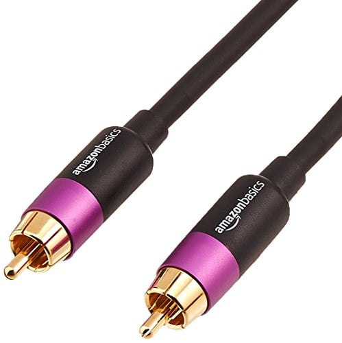Book Cover Amazon Basics RCA Audio Subwoofer Cable - 50 Feet