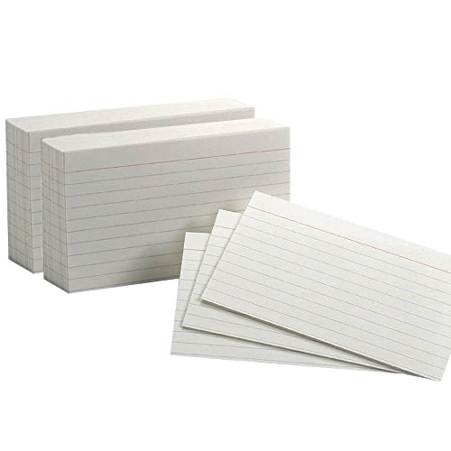 Book Cover Oxford 3 X 5 Inches Index Cards Ruled, White, 2 Pack of 100 Cards (40136)