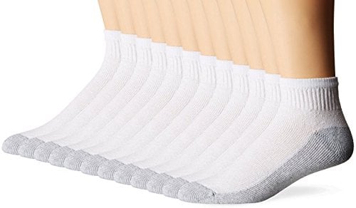 Book Cover Davido Mens socks ankle/quarter made in Italy 100% cotton 8 pair white/gray10-13