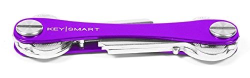 Book Cover KeySmart - Compact Key Holder and Keychain Organizer (up to 8 Keys, Purple)