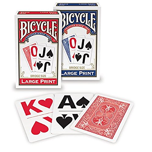 Book Cover Bicycle Large Print Playing Cards (2-Pack)