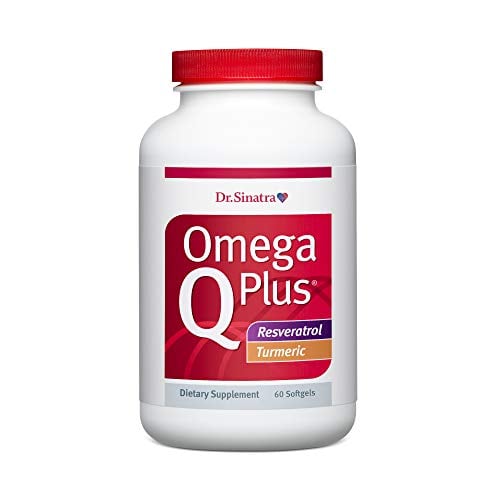 Book Cover Dr. Sinatra Omega Q Plus Resveratrol and Turmeric - Omega-3 Supplement with CoQ10 Support for Healthy Blood Flow and Healthy Inflammatory Response
