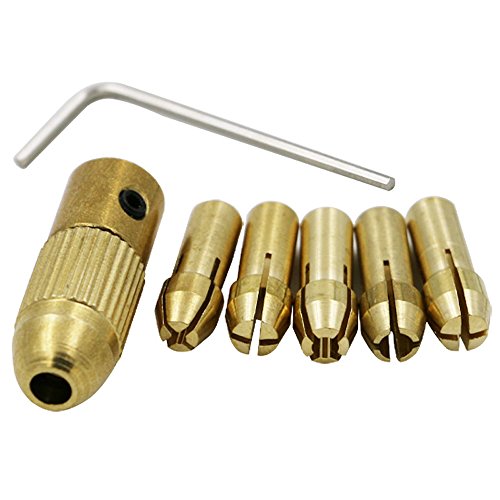 Book Cover Mini Brass Drill Chuck Drill Collet Set 0.5-3.0mm fit for Micro Twist Drill Chuck Hobby Model Tool