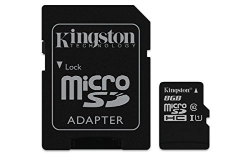 Book Cover Kingston SDCIT/8GB microSDHC 8 GB UHS-I Class10 Industrial Temperature Card + SD Adapter, Black