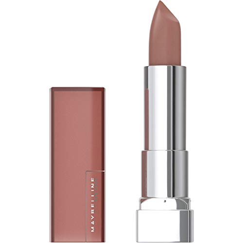 Book Cover Maybelline Color Sensational Lipstick, Lip Makeup, Matte Finish, Hydrating Lipstick, Nude, Pink, Red, Plum Lip Color, Gone Griege, 0.15 oz; (Packaging May Vary)