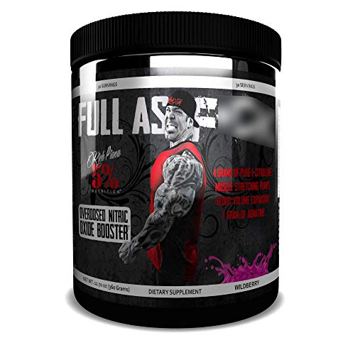 Book Cover Rich Piana 5% Nutrition FAF Overdosed Nitric Oxide Boosting, Non-Stim, Pre-Workout Powder | Massive Pumps, Strength Gains & Endurance | Aminos, L-Citrulline, Agmatine | 12.7 oz (Wildberry)