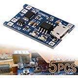 Book Cover XCSOURCE 5 pcs 1A 5V Micro USB TP4056 Lithium Battery Power Charger Board Module TE420