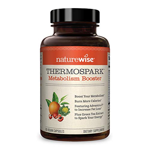 Book Cover NatureWise Thermo Blend Metabolism Booster | Natural Thermogenic Fat Burner Appetite Suppressant & Weight Loss Pills for Men & Women | Green Tea Extract & Bitter Orange, Vegan, & Gluten Free [1 Month]