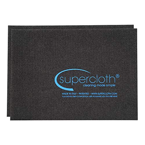 Book Cover Supercloth - World Famous Household Cleaning Cloth and Dusting Cloth Made in Italy - Full Size, 2 Pack (5pk, 10pk Also Available)