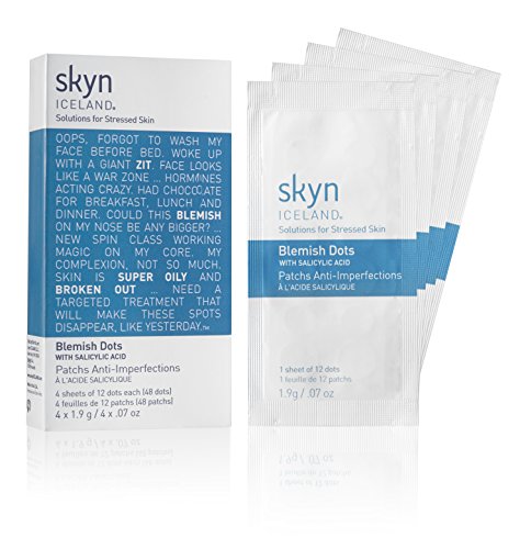 Book Cover skyn ICELAND Blemish Dots Facial Salicylic Acid, 0.7 Oz, 4 Count