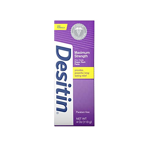 Book Cover Desitin Maximum Strength Diaper Rash Paste 4 oz tube (Pack of 6)