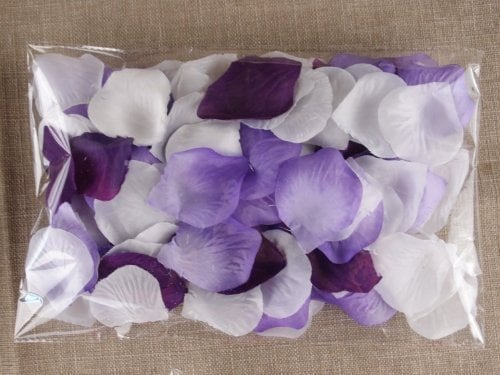 Book Cover School Supplies 1000pc Mixed Color Rose Petals Purple,Lavender,White Wedding Table Flower Decoration