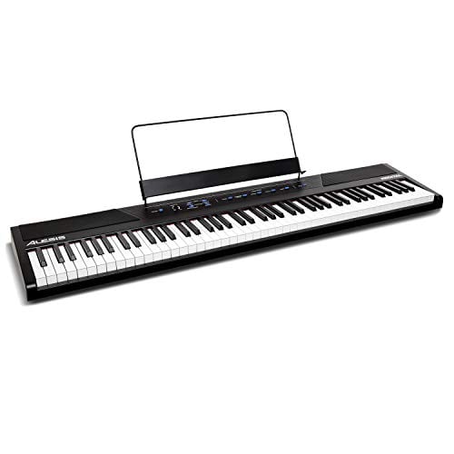 Book Cover Alesis Recital â€“ 88 Key Digital Electric Piano / Keyboard with Semi Weighted Keys, Power Supply, Built-In Speakers and 5 Premium Voices