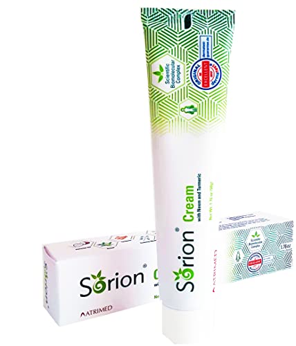 Book Cover Sorion Cream - Eczema Psoriasis - Skin Care with Coconut Oil, Neem, Turmeric, Gentle Moisturizer for Itch Relief, Formula with Vitamin C, Vitamin A, Vitamin E to Renew Beauty