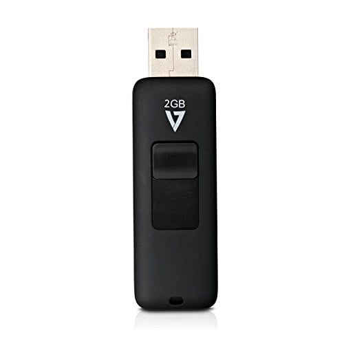 Book Cover V7 VF22GAR-3E Slider USB 2.0 Flash Drive 2Â GB black