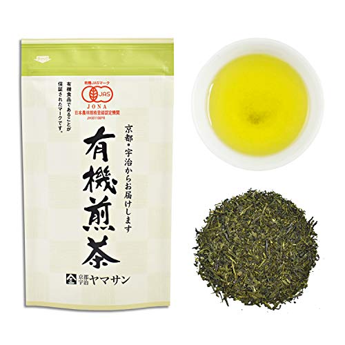 Book Cover Green Tea leaves Sencha, JAS Certified Organic,Japanese Uji-Kyoto, 80g Bag ã€CHAGANJUã€‘â€¦