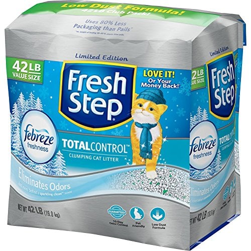 Book Cover Fresh Step Total Control Clumping Cat Litter with Febreze (42 lbs.)