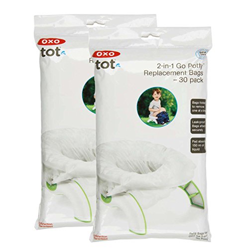 Book Cover OXO Tot 2-in-1 Go Potty Refill Bags, 60 Count