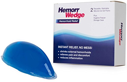 Book Cover Hemorrwedge Hemorrhoid Treatment Ice Pack - Gel Freeze Pack, Pair with Caseâ€¦