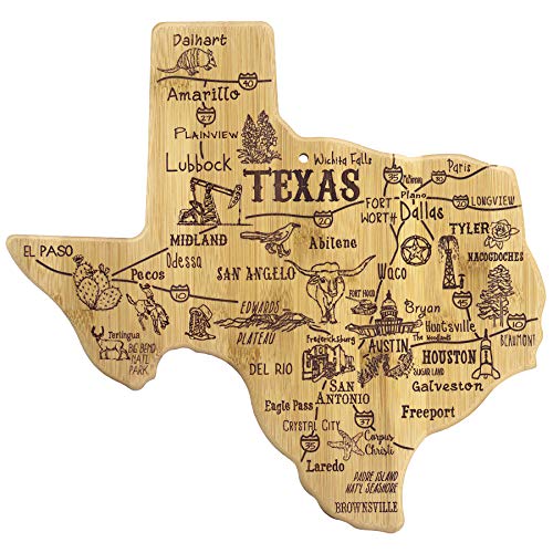 Book Cover Totally Bamboo Texas State Destination Bamboo Serving and Cutting Board
