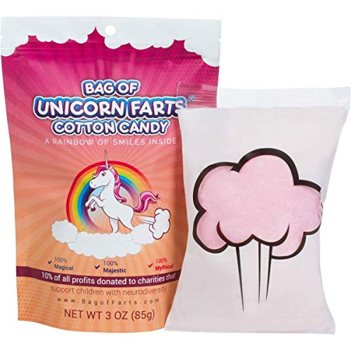 Book Cover Bag of Unicorn Farts (Cotton Candy) Humorous Present Idea For Friend, Coworker, Mom or Dad