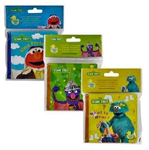 Book Cover Sesame Street Bath Time Bubble Books -Three Piece Set- Elmo Pretends!, Growing Up Strong!, and What To Wear! 2015