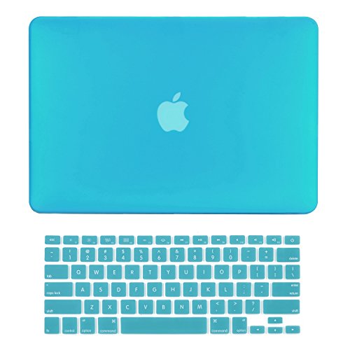 Book Cover TOP CASE - 2 in 1 Signature Bundle Rubberized Hard Case and Keyboard Cover ONLY Compatible MacBook Air 13