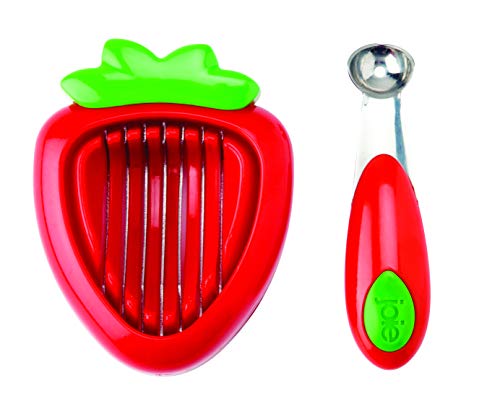 Book Cover Joie Strawberry Huller and Slicer, Red
