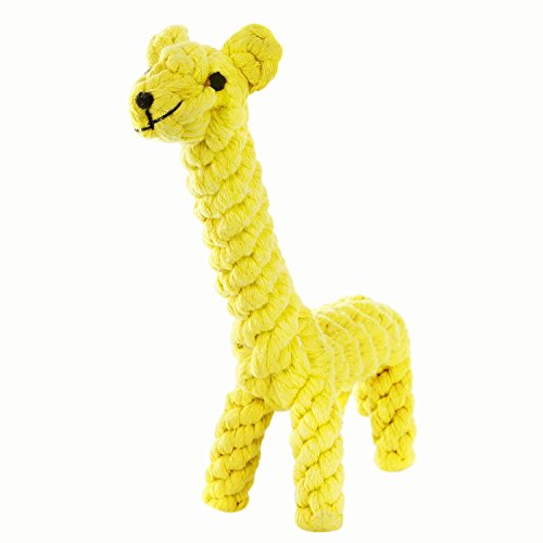 Book Cover GOCooper Dog Toys, Cotton Dental Teaser Rope Chew Teeth Cleaning Toys Giraffe