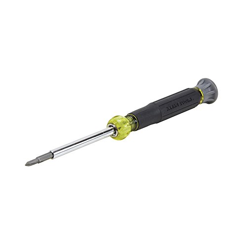 Book Cover Screwdriver, 4-in-1 Precision Electronics Screwdriver with Industrial Strength Bits Klein Tools 32581