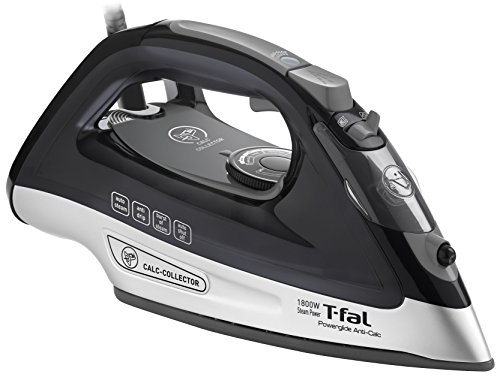 Book Cover T-fal FV2640U0 Powerglide Anticalc Non-Stick and Scratch Resistant Durilium Ceramic Soleplate Steam Iron with Anti-Drip and Auto-off System, 1800-Watt, Black